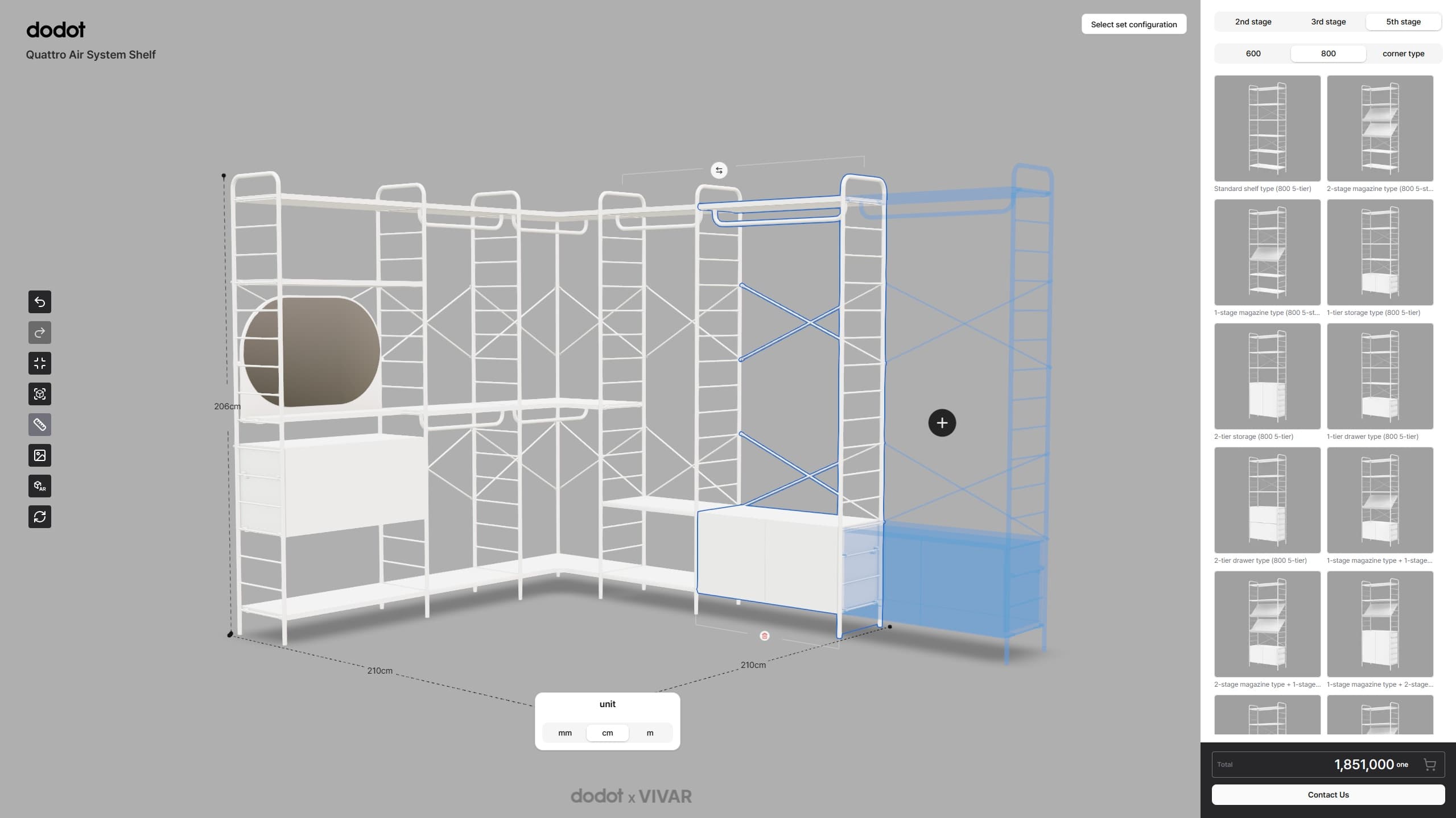 DODOT Quattro Shelving System — 1